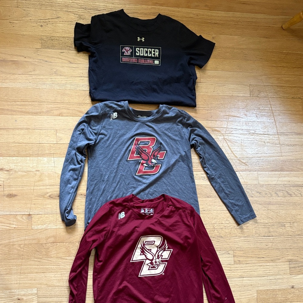 Boston college W Soccer & BC logo (2) Long-Sleeve/1 Tee Pack - new balance/UA